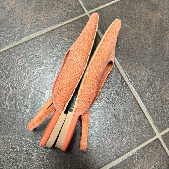 Vivaia Iris Pointed-Toe Sling-Back Sandals Knit Coral Pink EU 38 - Picture 11 of 13